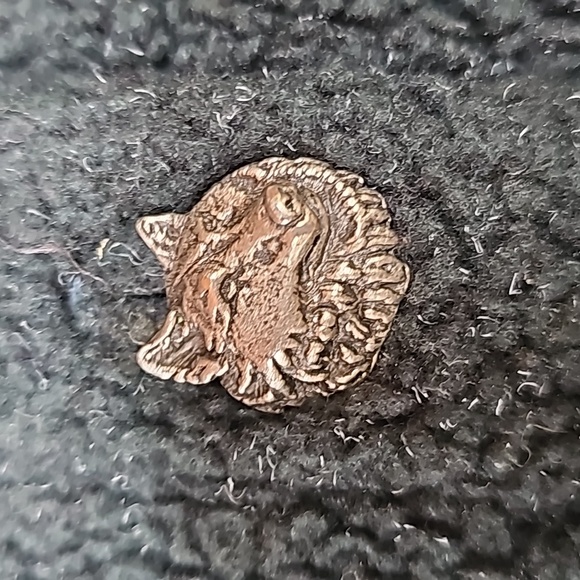 Vintage 90s Coldwater Creek Wolf Button Teddy Jacket Hunter Green sz L Women's - Picture 2 of 6